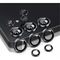 Tec-Expert Kameraschutzglas 9H Kameraglas Set in Schwarz für Samsung Galaxy S25 Ultra für Samsung Galaxy S25 Ultra, Linsenschutzglas Set, 1 Stück, Kameraschutz, Schutzglas, Linsenschutz, kratz- & stoßfest