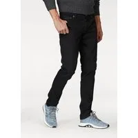 Bruno Banani Straight-Jeans Dylan gerade Beinform, Used-Waschung, niedrige Leibhöhe