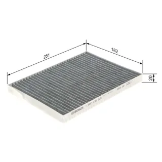 Bosch Aktivkohle-Innenraumfilter Renault Koleos