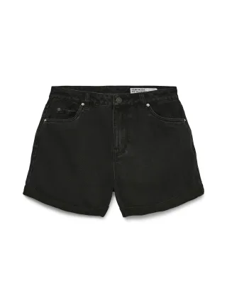 VERO MODA - VMZURI HR LOOSE DENIM SHORTS MIX GA NOOS Black - Gr. - M