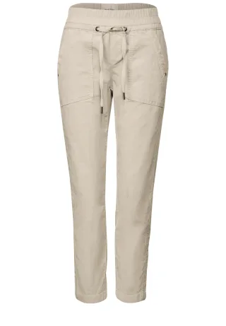 Street One - Loose Fit Cordhose malted beige - Gr. - 28