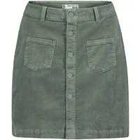 Eight2Nine Minirock Damen Mini Cordrock aufgesetzte Taschen und Kopfle