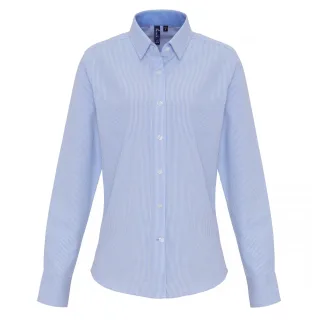 Premier - Bluse für Damen (Hellblau/Weiß)