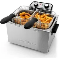 ProfiCook Kaltzonenfritteuse PC-FR 1038 inox, 5L Kapazität mit 3 Körben und Kaltzonentechnik