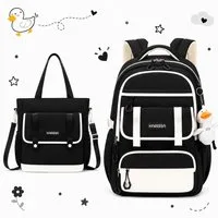 MOPUEA Schulrucksack Schulrucksack Mädchen Teenager (Rucksack Set mit Schultasche und Nachhilfetasche, 2-tlg., Für Grundschule und weiterführende Schule mit Laptopfach), Leicht Großes Volumen Kawaii Design Wasserabweisend