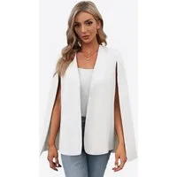 Imily Bela Jackenblazer Damen Cape Blazer (Packung, 1-tlg., 1per-Pack) Gespaltene Ärmel