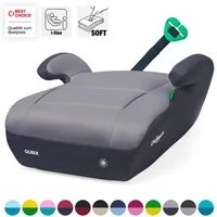 Daliya® Kindersitzerhöhung QUBIX I-Size Sitzerhöhung, Kindersitzerhöhung, Kindersitz, ab: ab 6 Jahre oder 125cm Körpergröße, bis: bis 12 Jahre oder 150cm Körpergröße, ab: 125 cm, bis: 150 cm, (Packung, 1-tlg), I-Size, Gurtfix, ergonomisch, weich, was