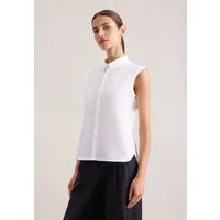 seidensticker Hemdbluse Ohne Arm Kragen Uni