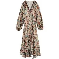 Bhoem Maxikleid BHOEM Fließendes Maxikleid mit Blumenprint (1-tlg)
