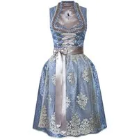 Alpenmärchen Dirndl Dirndl Mirabelle in Hellblau und Silber - ALM941