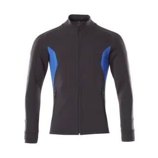 MASCOT Herren Sweatshirt mit Reißverschluss ACCELERATE Schwarzblau / Azurblau M - 18484-962-01091-M