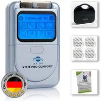 Axion TENS-Gerät 2 Kanal TENS Gerät STIM-PRO COMFORT gegen Schmerzen, (Set), Medizinprodukt nach MDR (EU) 2017/745
