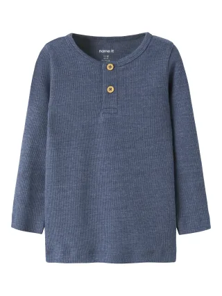NAME IT - NMMKAB LS TOP NOOS Vintage Indigo - Gr. - 104