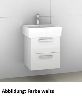Artiqua 412 Waschtischunterschrank für Connect Cube E7138, Weiß Matt Select, 412-WU2L-I28-7161-171 412-WU2L-I28-7161-171