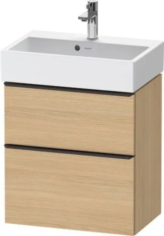 Duravit D-Neo Waschtischunterbau wandhängend Natur Eiche Matt 584x372x625 mm - DE43290BD300000 DE43290BD300000