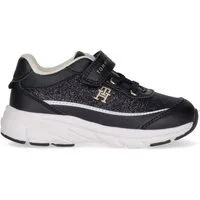 Tommy Hilfiger Sneaker Freizeitschuh, Halbschuh mit modischem Glitzerbesatz