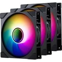 M25G2-140 D-RGB Reverse Triple Pack, Gehäuselüfter schwarz, 3er-Pack, 140 mm