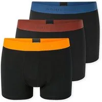 Schiesser Boxershorts 95/5 Multipacks (3er Pack) mit farblich abgesetztem, sportlichem Logo-Webgummibund