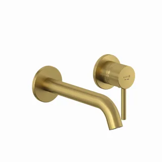Kludi BOZZ Unterputz 2-Loch Waschtischarmatur Ausladung 230 MM brushed gold, 38245N076 38245N076