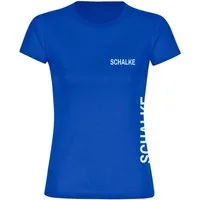 multifanshop T-Shirt Damen Schalke - Brust & Seite - Frauen