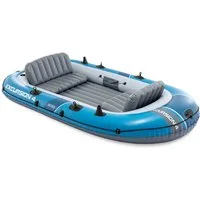 Intex Schlauchboot 66324, (Set, -, mit 2 Paddeln und Luftpumpe), Komplett Set