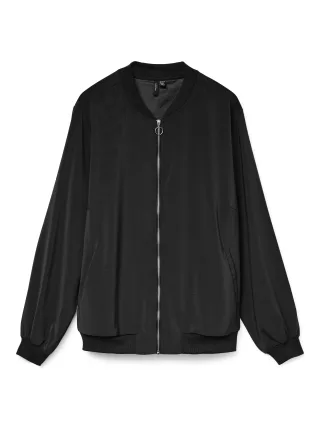 VERO MODA CURVE - VMCCOCO L/S BOMBER NOOS CUR Black - Gr. - 46