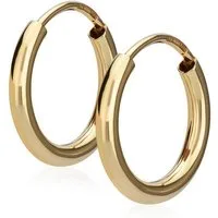 NKlaus Paar Creolen Paar 585 Gelbgold Creolen Ohrringen Ohrschmuck 1,8