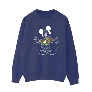 Disney - "Mickey Mouse Xmas Jumper" Sweatshirt für Damen (Marineblau)
