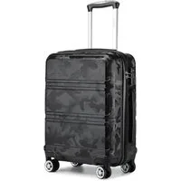 KONO Hartschalen-Trolley mit TSA-Schloss - Reisekoffer und Rollkoffer in einem