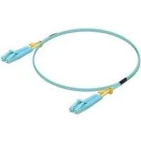 LWL Kabel 10 Gbps OM3 Duplex LC türkis, 2 Meter