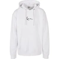 Karl Kani Rundhalspullover Karl Kani Herren KKMQ12005 SMALL SIGNATURE HOODY WHT (1-tlg)