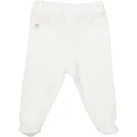 biorganic Funktionshose Baby Waffle Smile für Jungen und Mädchen Unisex Hose mit Fuß (1-tlg) Waffelmuster, Bio-Baumwolle, Größe 56- 74