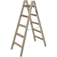 KRAUSE Doppelleiter Stabilo, 2x5 Sprossen, beidseitig begehbar