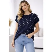 Sonderpostendiscount T-Shirt Damen T-Shirt Leonie mit Punkten
