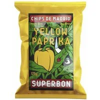 Superbon Knabberei, Superbon Chips Yellow Paprika Kartoffelchips mit gelbem Paprika 125g
