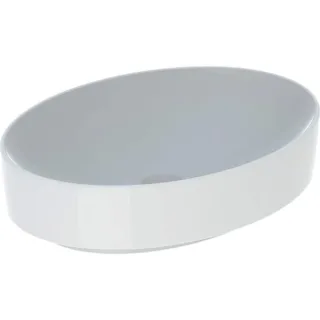 Geberit VariForm Aufsatzwaschtisch, oval 55x40cm, ohne Hahnloch, ohne Überlauf, 500771012 500771012