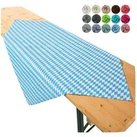 heimtexland Tischdecke Biertischdecke Garten Tischdeko Bierzeltgarnitur (Einzeln 1-tlg, Typ861), Mitteldecke 90 x 90 cm, Bayrisch Raute