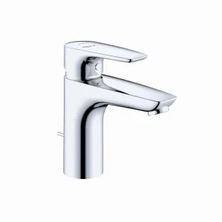 Kludi PURE & SOLID Waschtischarmatur 100 EcoPlus, m. Metallablaufg. chrom, 342930575WR4 342930575WR4