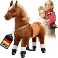 miweba Reitpferd Pony Amadeus Large, Spielpferd, ab 5 Jahren, integrierte Lenkung, Reitpferd, Pony zum reiten, Pferd Spielzeug, Pony, Hüpfpferd