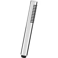 CHRIS BERGEN Handbrause Stabhandbrause Duschkopf, aus Messing in Chrom und Schwarz matt