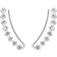ALEXANDER YORK Ohrhaken-Set EAR CLIMBER mit Zirkonia, 2-tlg., 925 Sterling Silber