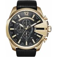 Diesel Chronograph MEGA CHIEF DZ4344, Quarzuhr, Armbanduhr, Herrenuhr, Stoppfunktion, Lederarmband