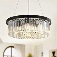 RRBEST Kronleuchter Luxus Kristall Kronleuchter Moderne Pendelleuchter, für Wohnzimmer, Esszimmer,Schlafzimmer, Restaurant, Ø60cm