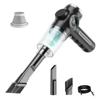 Tevorex Mini Car Vacuum Cleaner 290000Pa Digital Wireless Automobile Powerful Handheld Multifunction Household Cleaner A