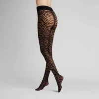 Hudson Strumpfhose Zebra 40 DEN (1 St) Strumpfhose mit Zebramuster