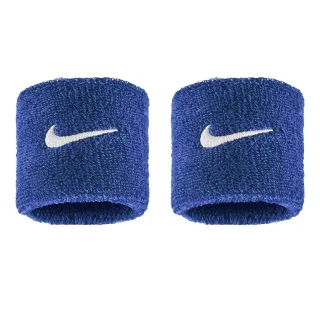 Nike - "Classic" Armband, Swoosh (2er-Pack) (Königsblau/Weiß)
