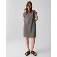 OPUS Sweatkleid Warua aus weichem Strick mit fließendem Fall Mit Eingrifftaschen für praktische Alltagslooks