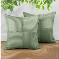Amilian Kissenbezüge 2er Set Kissenhüllen - Sofakissenbezug & Couchkissenbezug, (2 Stück), 40x40 cm, Kissenhülle für Kissen, Dekokissen, Zierkissen, Sofakissen