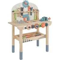 COSTWAY Spielwerkbank Spiel-Werkzeugstation, mit 53 Teile & Zubehör