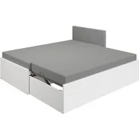 PAIDI Jugendbett FLYNN in verschiedenen Ausführungen, Ausziehbett mit 2 Liegeflächen, Gästebett, Metallgestell inkl. Lattenroste, 2-in-1 Funktionsbett